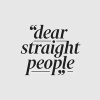 original sound - Dear Straight People