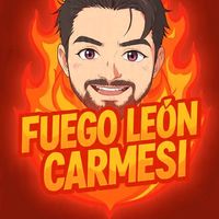 fuego.leon.carmesi