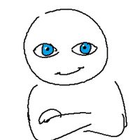 Girl. He has Khakis on.