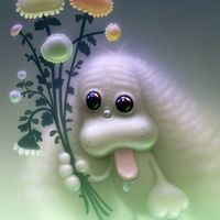 Ice cream with the sprinkles