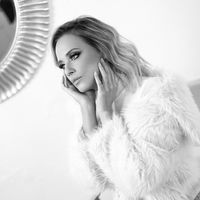 A glass of wine in the rain